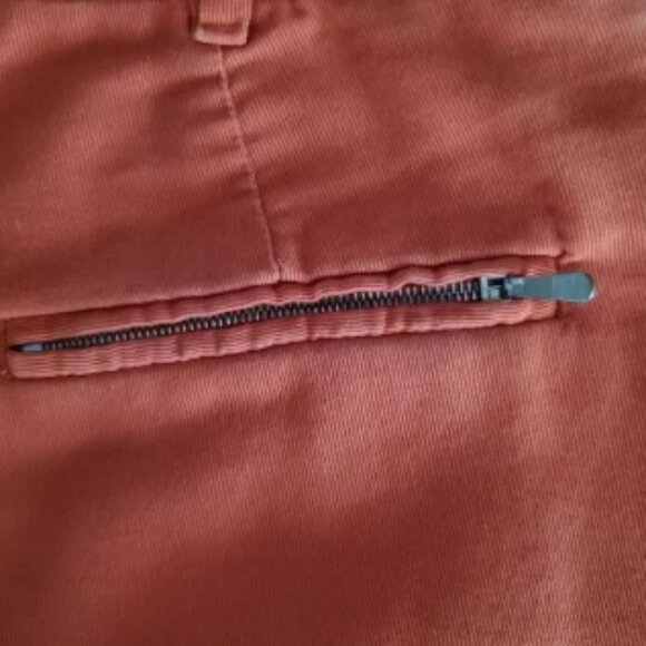 Jil Sander Cuffed Straight Leg Trouser Pants Orange EU 34 US 4 - Picture 7 of 8